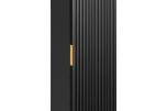 Komplett baderomspakke ADEL BLACK 120 cm – dobbelservant, Geberit, vegghengt toalett og Hansgrohe  